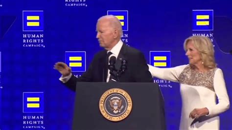 Biden escorted off stage S